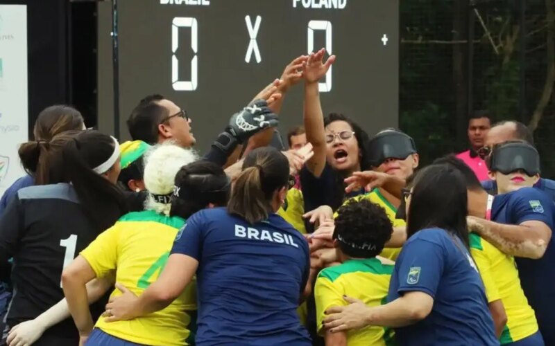 Estreante, Brasil avança às semifinais do Mundial de cegas na Índia