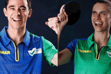 Hugo Calderano e Bruna Takahashi são campeões do Pan-Americano nos EUA