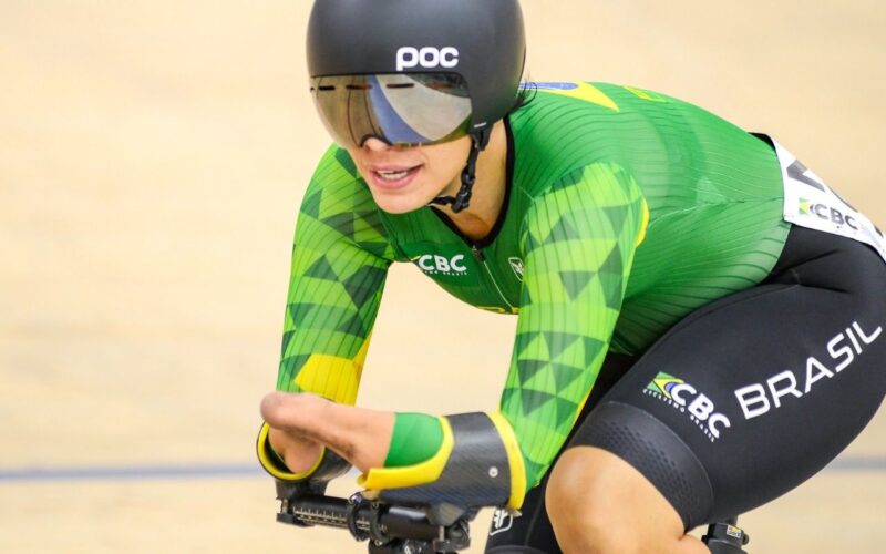 Sabrina Custódia voltou a brilhar no Mundial de ciclismo de pista