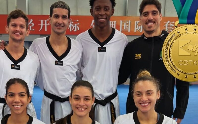 Brasil é tricampeão na Copa do Mundo por equipes de taekwondo na China