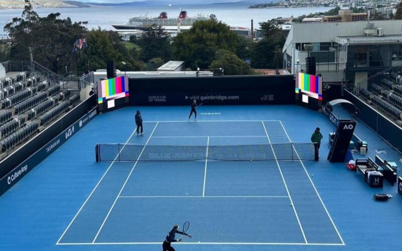 Brasil faz 1º treino para esteia nos playoffs da Billie Jean King Cup