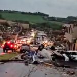 Ciclone causa destruição e deixa 4 mortos e 400 feridos no Paraná