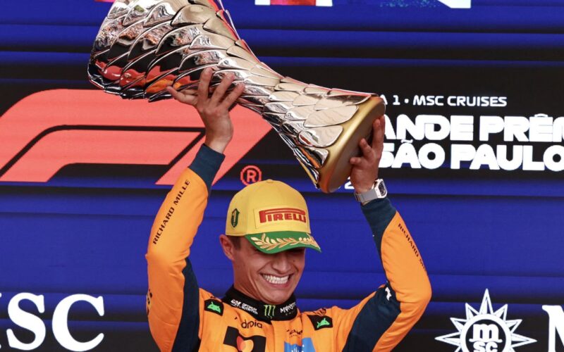 Fórmula 1: Lando Norris vence GP do Brasil e abre vantagem na ponta